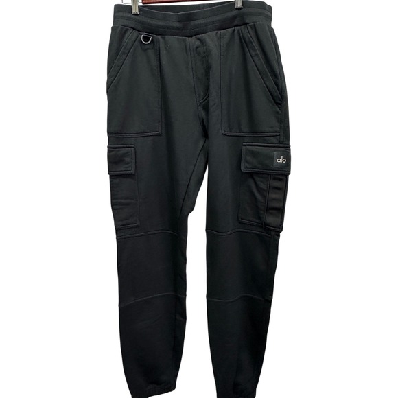 ALO Yoga Other - Alo Yoga Mens Highline Black Cargo Joggers Sweatpants Athletic Pants Size Large